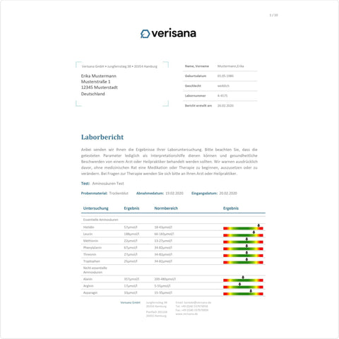 Aminosäuren Test